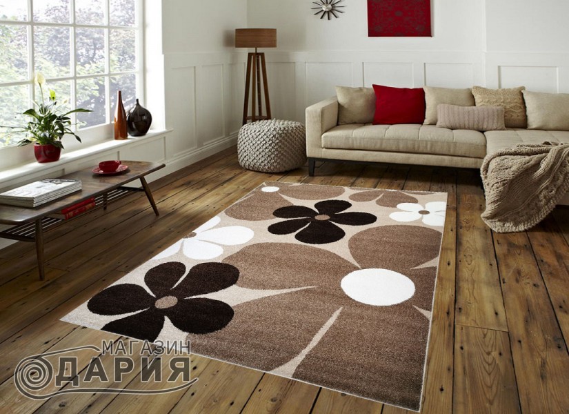 Тъкан килим MAGNOLIA 801 d.beige/brown